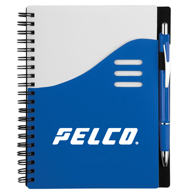 Pelco Color Wave Notebook with Pen